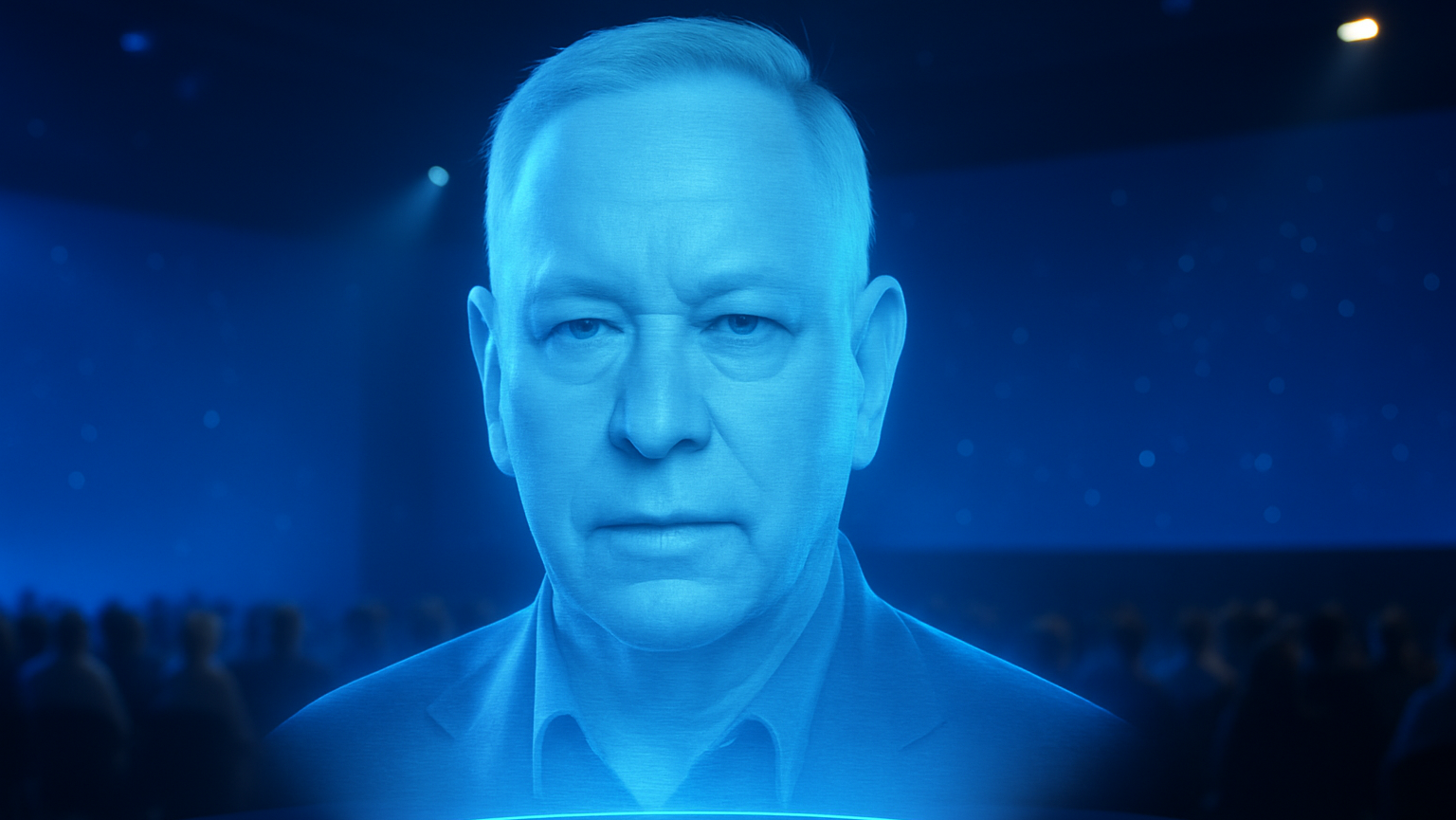 Blaues Hologramm von Tai Kriegeskotte